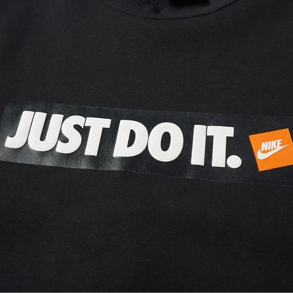 Nike Do It Crew Sweater Black Size Large - Picture 2 of 8